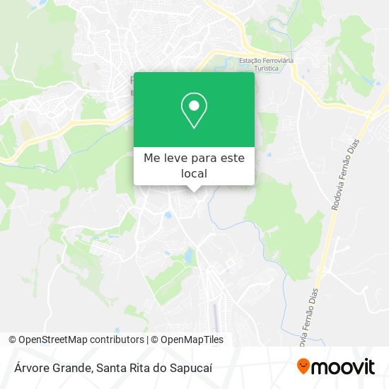 Árvore Grande mapa