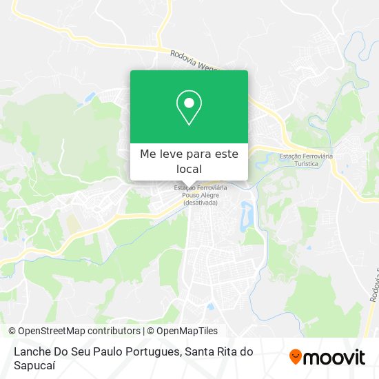 Lanche Do Seu Paulo Portugues mapa