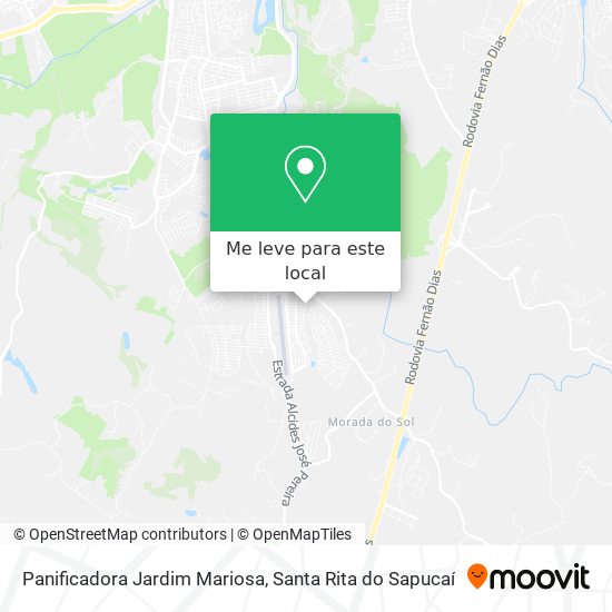 Panificadora Jardim Mariosa mapa