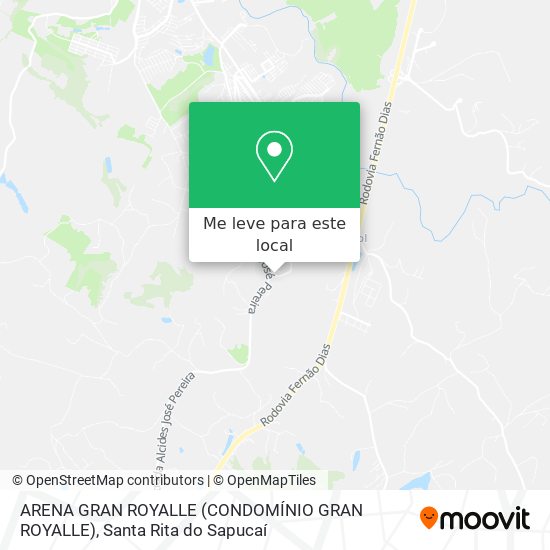 ARENA GRAN ROYALLE (CONDOMÍNIO GRAN ROYALLE) mapa