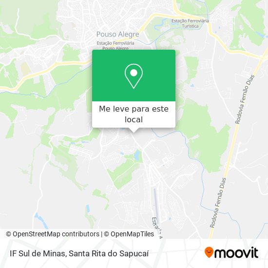 IF Sul de Minas mapa