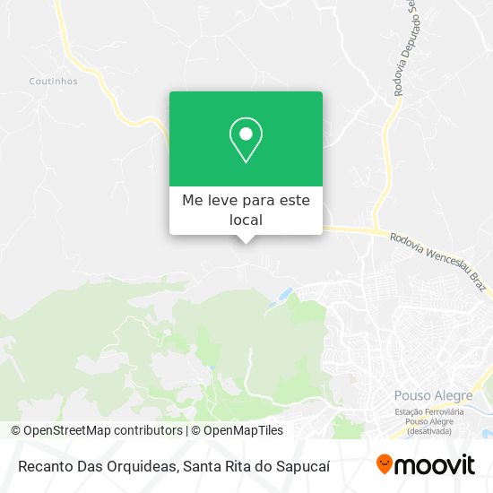Recanto Das Orquideas mapa
