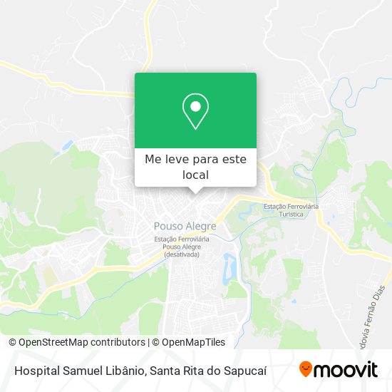 Hospital Samuel Libânio mapa