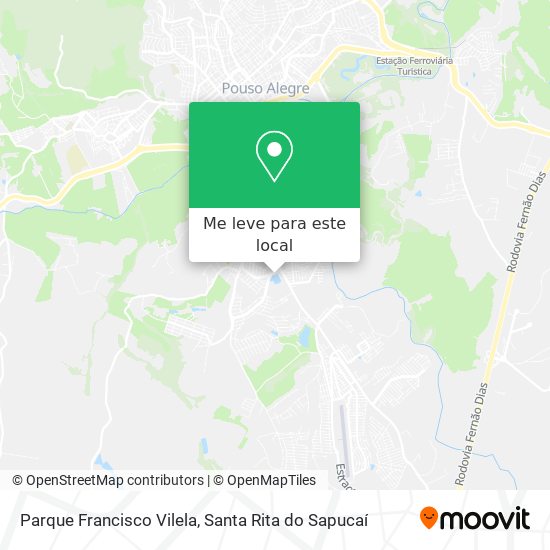 Parque Francisco Vilela mapa