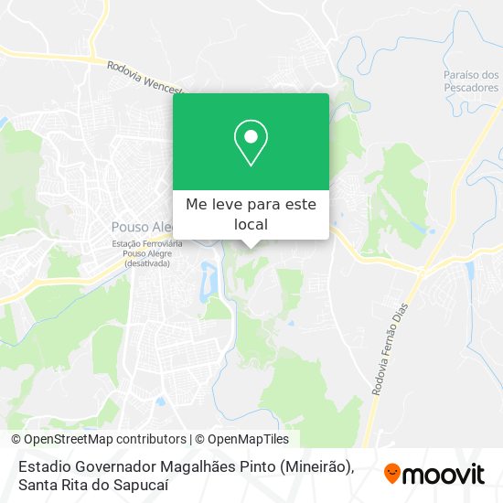 Estadio Governador Magalhães Pinto (Mineirão) mapa
