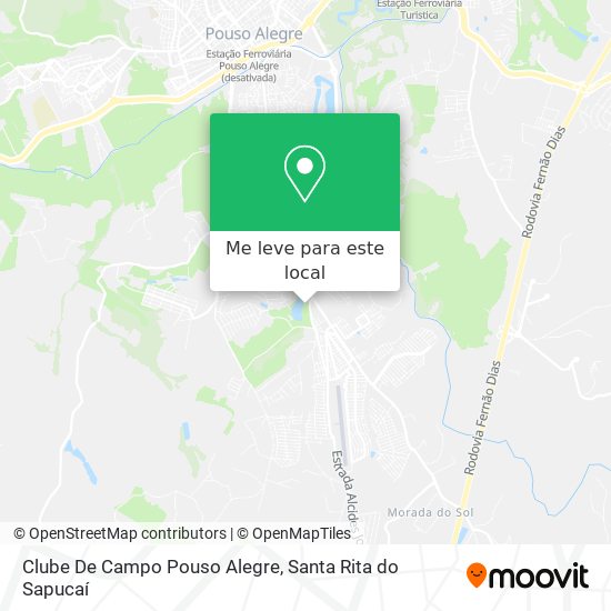 Clube De Campo Pouso Alegre mapa