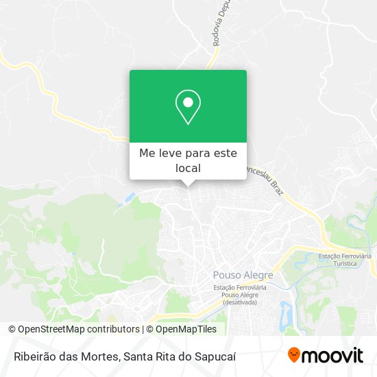 Ribeirão das Mortes mapa