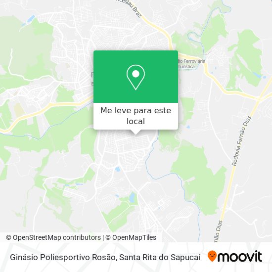 Ginásio Poliesportivo Rosão mapa