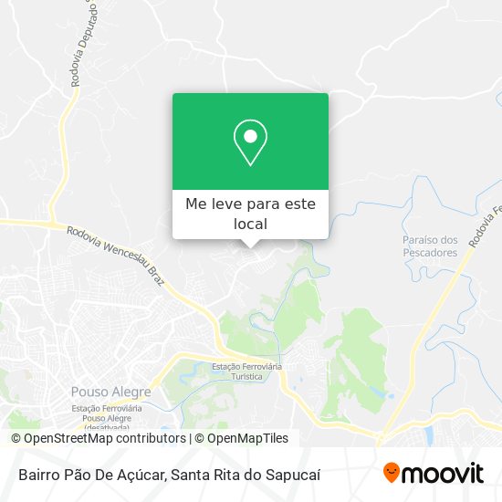 Bairro Pão De Açúcar mapa