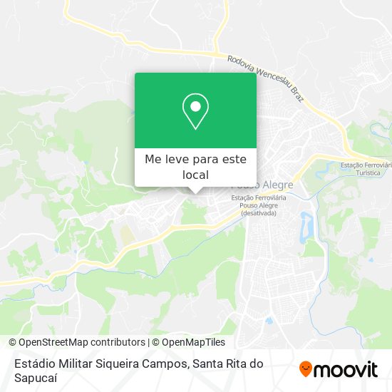 Estádio Militar Siqueira Campos mapa