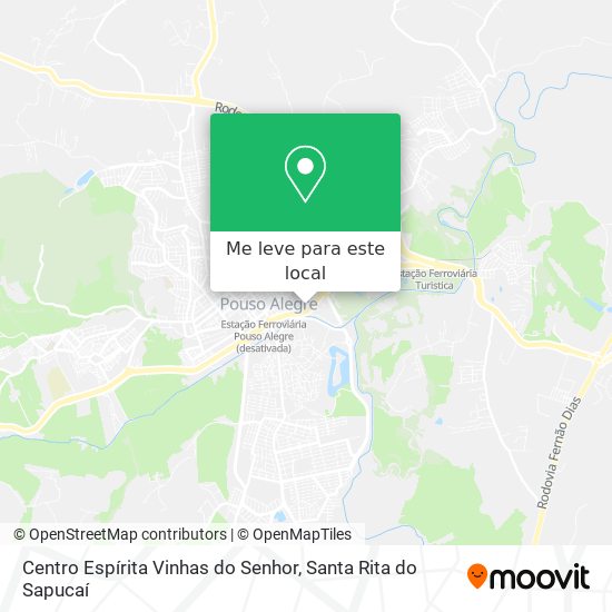 Centro Espírita Vinhas do Senhor mapa