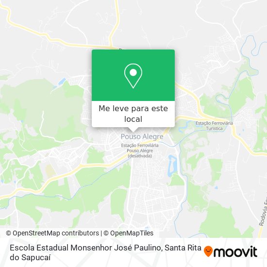 Escola Estadual Monsenhor José Paulino mapa