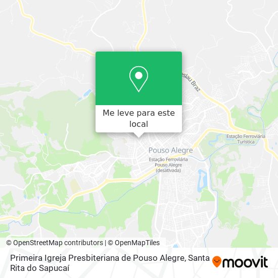 Primeira Igreja Presbiteriana de Pouso Alegre mapa