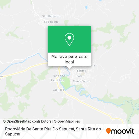 Rodoviária De Santa Rita Do Sapucaí mapa
