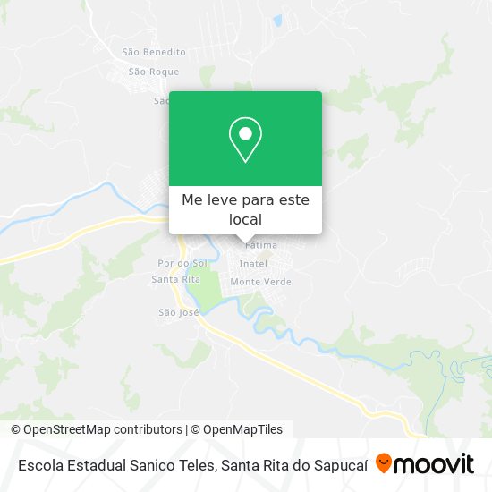 Escola Estadual Sanico Teles mapa