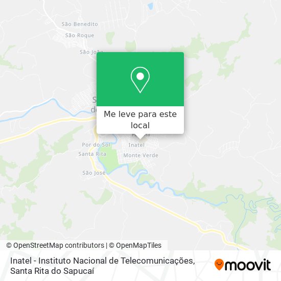 Inatel - Instituto Nacional de Telecomunicações mapa