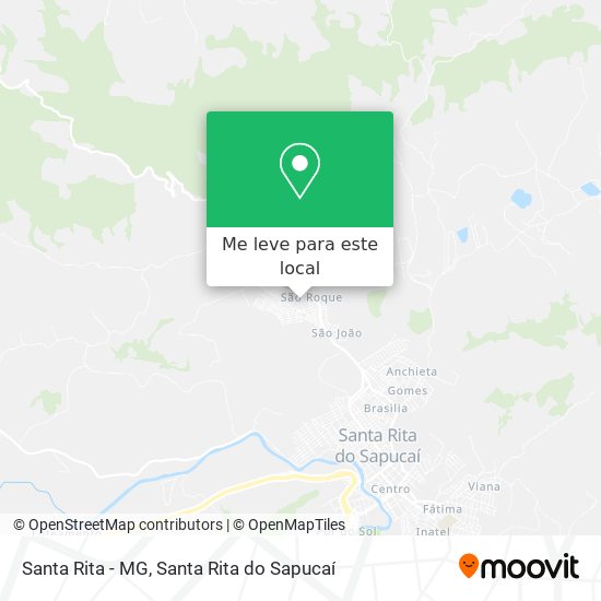 Santa Rita - MG mapa