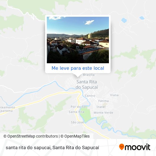 santa rita do sapucai mapa