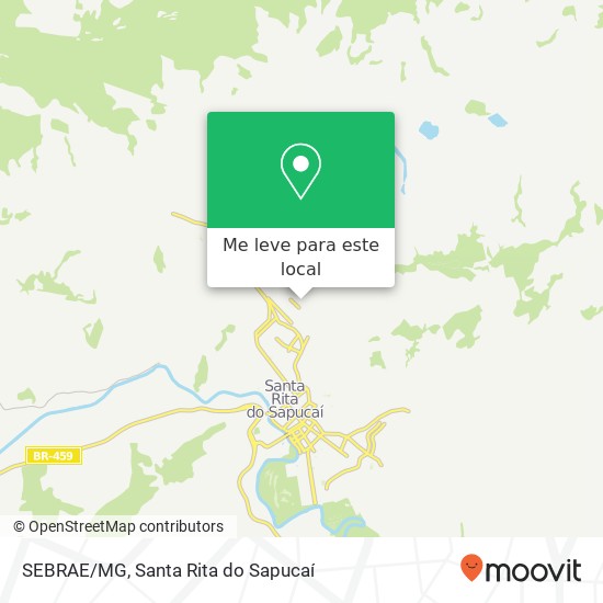 SEBRAE/MG mapa