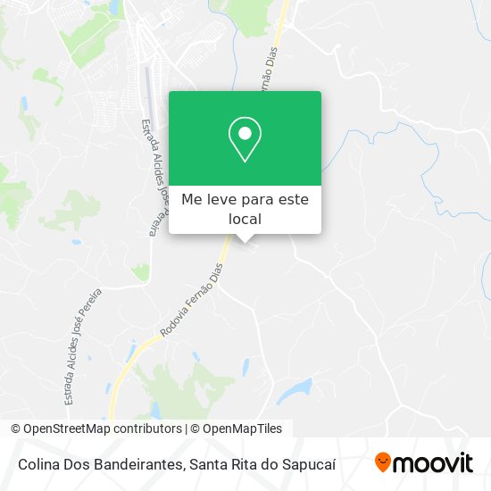 Colina Dos Bandeirantes mapa
