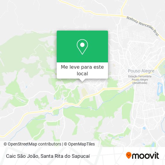Caic São João mapa