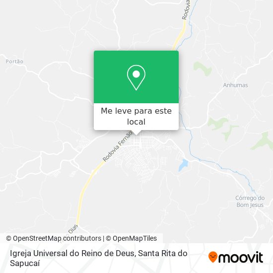 Igreja Universal do Reino de Deus mapa