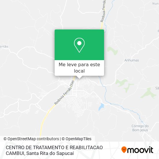CENTRO DE TRATAMENTO E REABILITACAO CAMBUI mapa