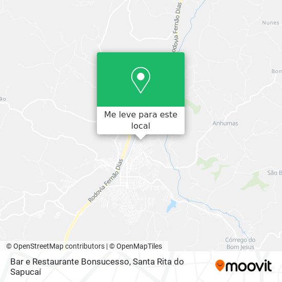 Bar e Restaurante Bonsucesso mapa