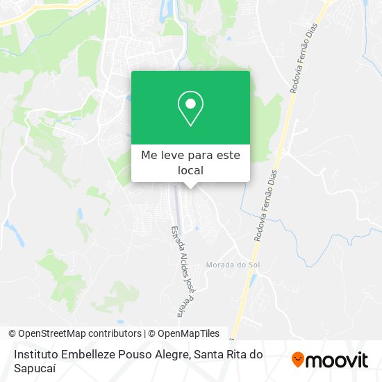 Instituto Embelleze Pouso Alegre mapa