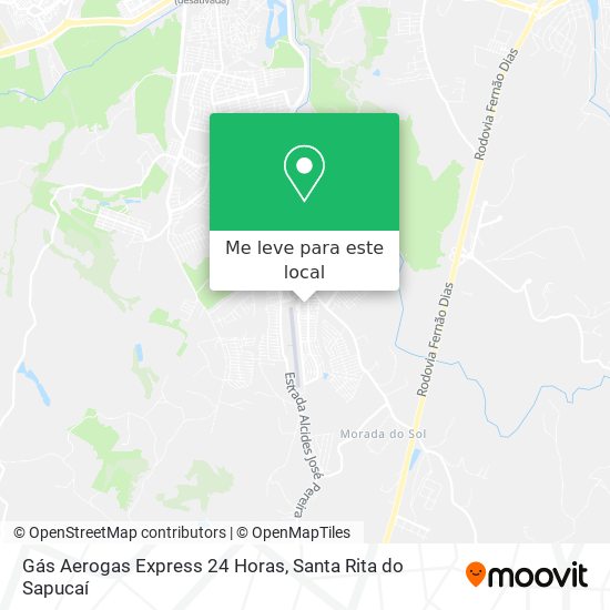 Gás Aerogas Express 24 Horas mapa