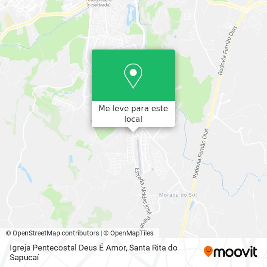 Igreja Pentecostal Deus É Amor mapa