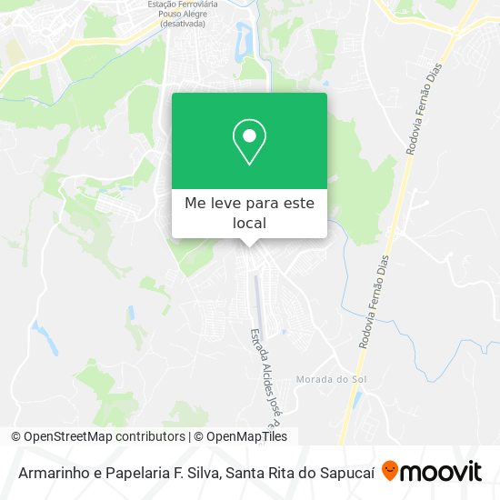 Armarinho e Papelaria F. Silva mapa