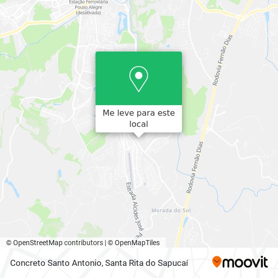 Concreto Santo Antonio mapa