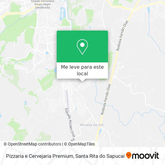 Pizzaria e Cervejaria Premium mapa