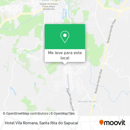 Hotel Vila Romana mapa