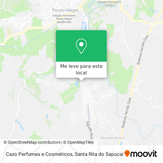 Cazo Perfumes e Cosméticos mapa