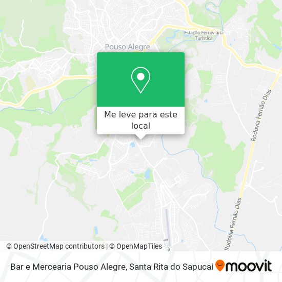 Bar e Mercearia Pouso Alegre mapa