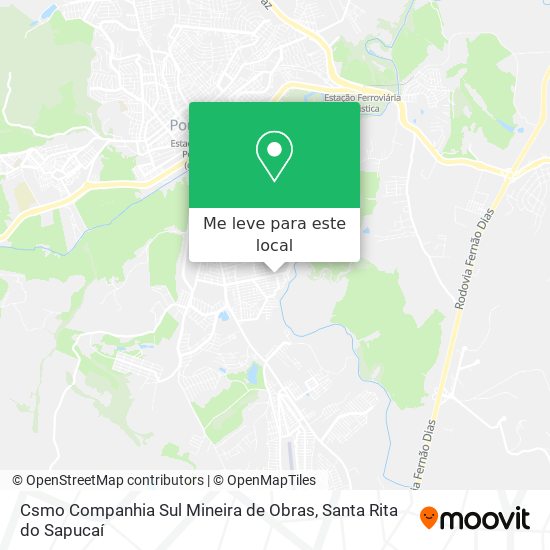 Csmo Companhia Sul Mineira de Obras mapa