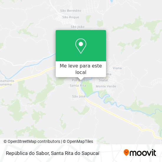 República do Sabor mapa