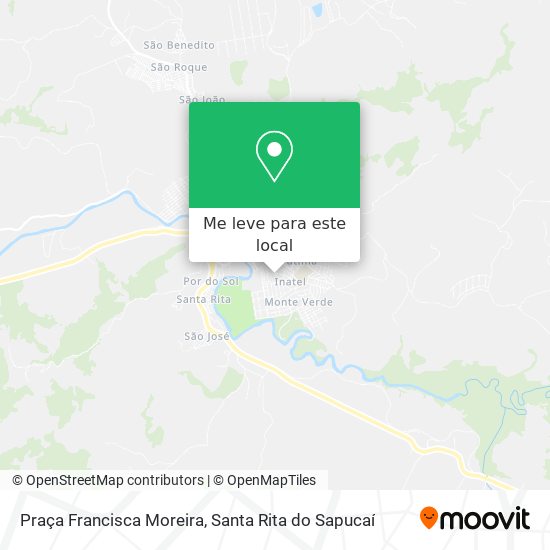 Praça Francisca Moreira mapa