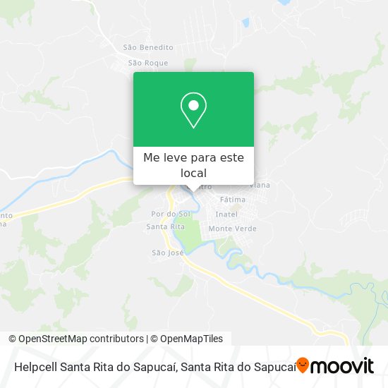 Helpcell Santa Rita do Sapucaí mapa