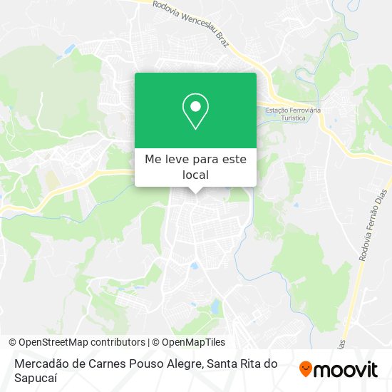 Mercadão de Carnes Pouso Alegre mapa