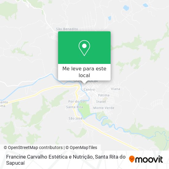 Francine Carvalho Estética e Nutrição mapa