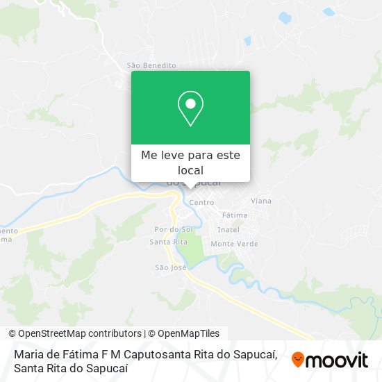 Maria de Fátima F M Caputosanta Rita do Sapucaí mapa