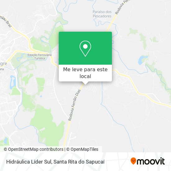 Hidráulica Líder Sul mapa
