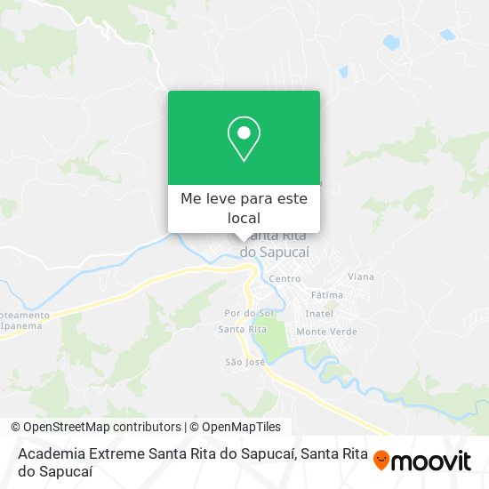 Academia Extreme Santa Rita do Sapucaí mapa