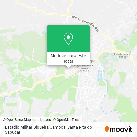 Estádio Militar Siqueira Campos mapa