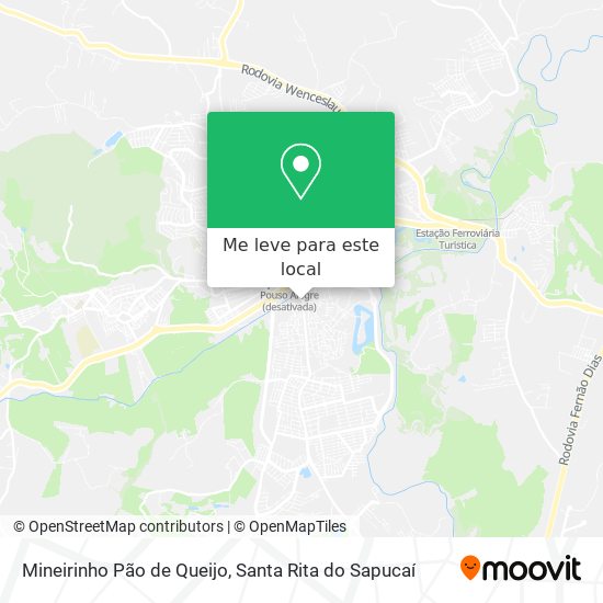 Mineirinho Pão de Queijo mapa