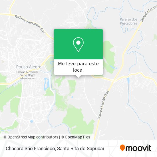 Chácara São Francisco mapa