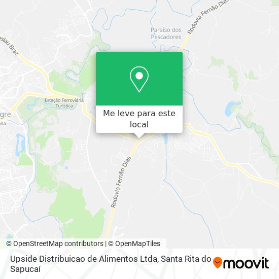 Upside Distribuicao de Alimentos Ltda mapa